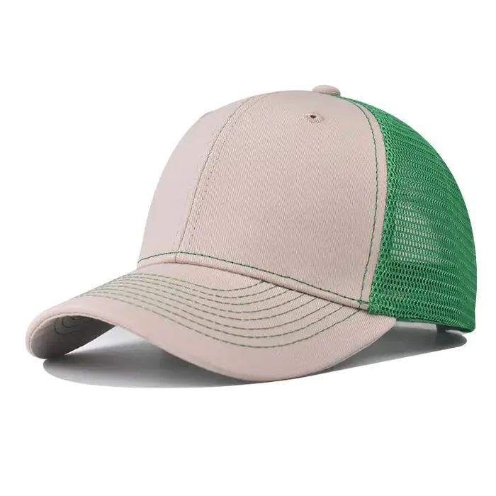 Casquette de baseball de couleur géométrique avec logo de design de mode pour l'escalade en plein air