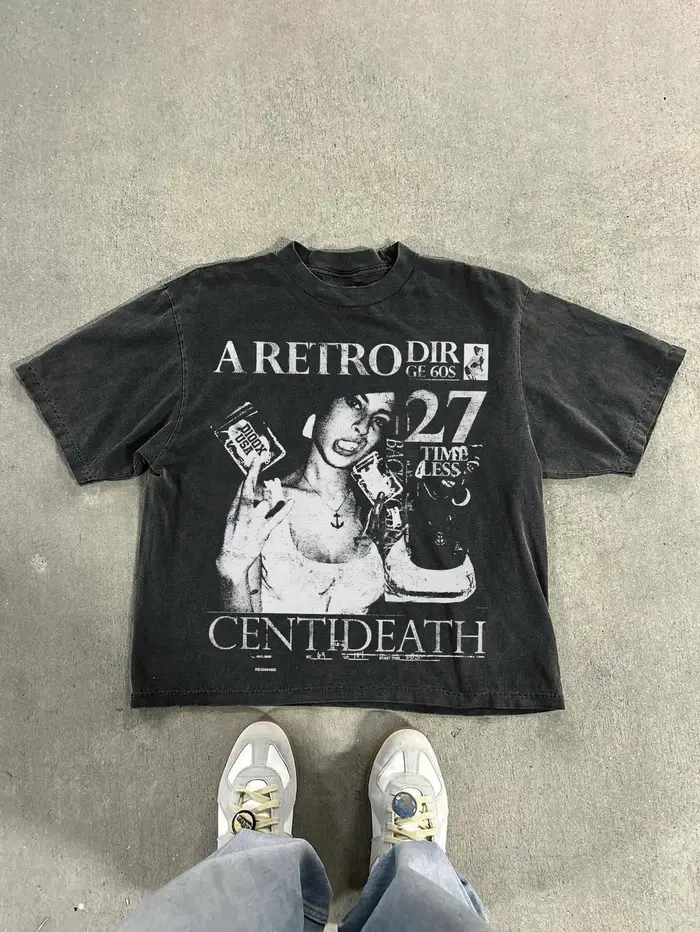 T-shirt décontracté pour homme en coton mélangé
