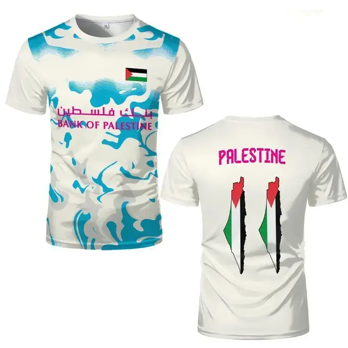 T-shirt imprimé drapeau palestinien