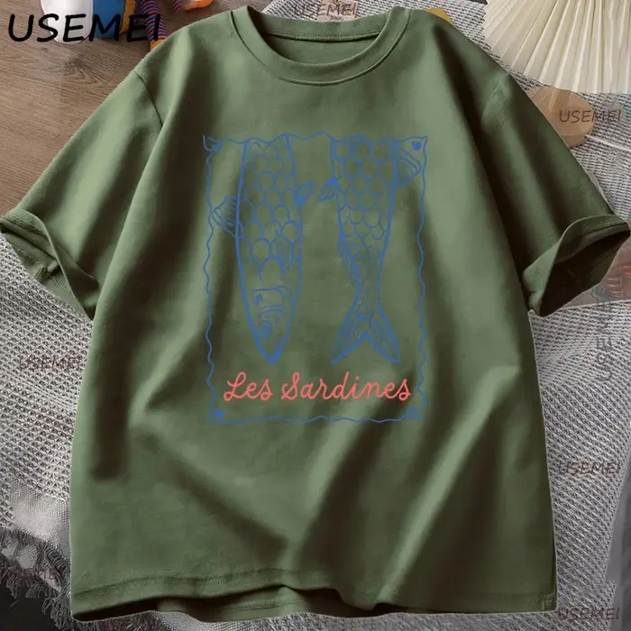 À la mode Sardines T-Shirt esthétique poisson