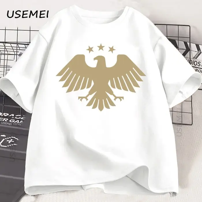 T-Shirt homme aigle de la syrie graphique t-shirts décontracté coton à manches courtes