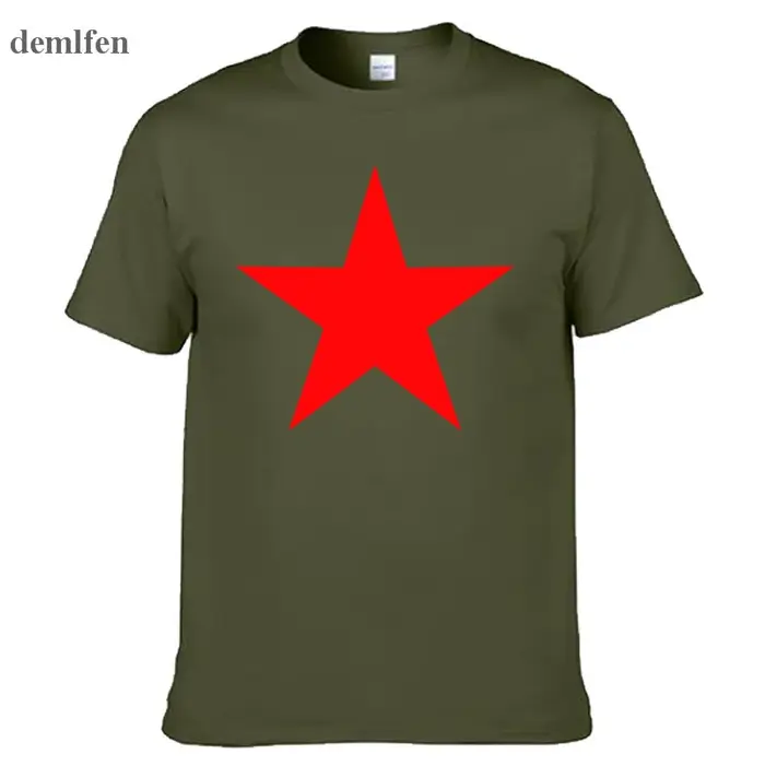 Marque de mode étoile rouge T-shirt hommes nouveauté drôle à manches courtes t-shirts hauts impression 3D Fitness O cou