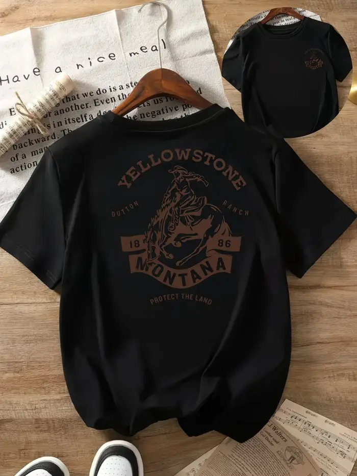 T-shirt Yellowstone Montana pour femmes et hommes