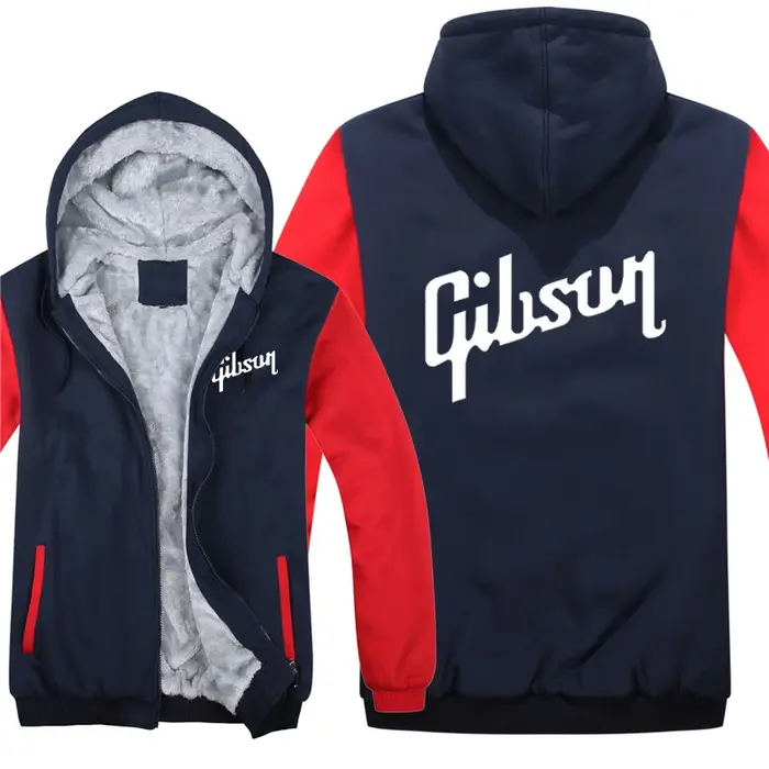 Gibson Les Paul sweat à capuche pour homme manteau hiver chaud polaire guitare Gibson sweats veste S