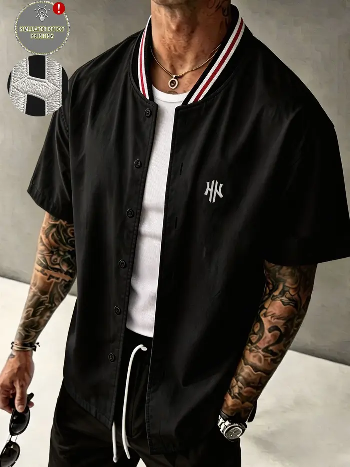 T-shirt de sport à manches courtes pour homme, respirant et élastique, coupe ajustée, idéal pour l'é