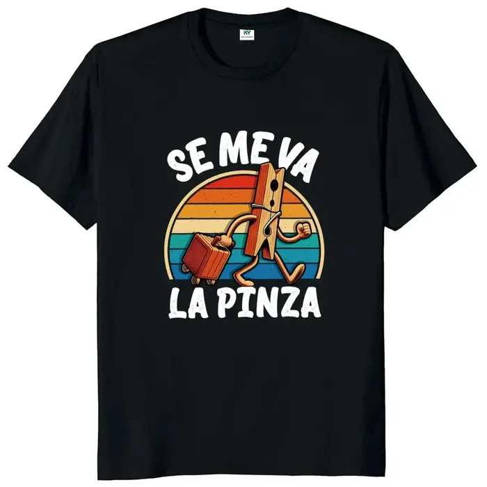 Se Me Va La Pinza T-shirt drôle blagues espagnoles Y2k Vintage T-shirt pour hommes femmes doux unise