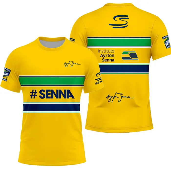 Ayrton Senna 12 passionné de chauffeur Fans de sport automobile hommes T-shirt été court femmes t-sh