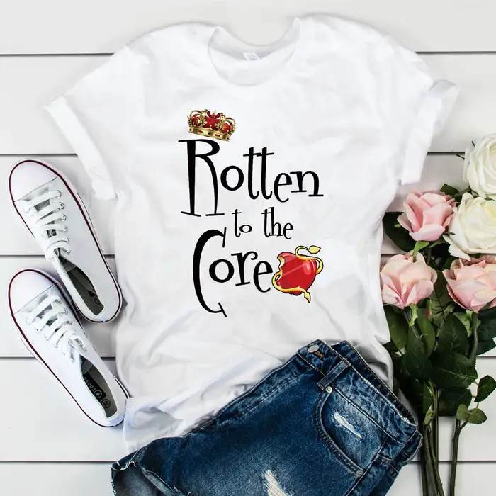 Mal Evie Evil Queen T-shirt assressentimignon, Rotten To The Core Shirt, DescmotInspired Shirts, 202
