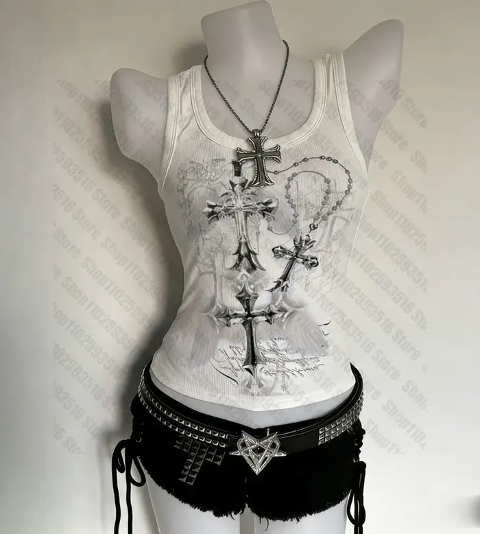 Crop Top Femme Esthétique Blouses