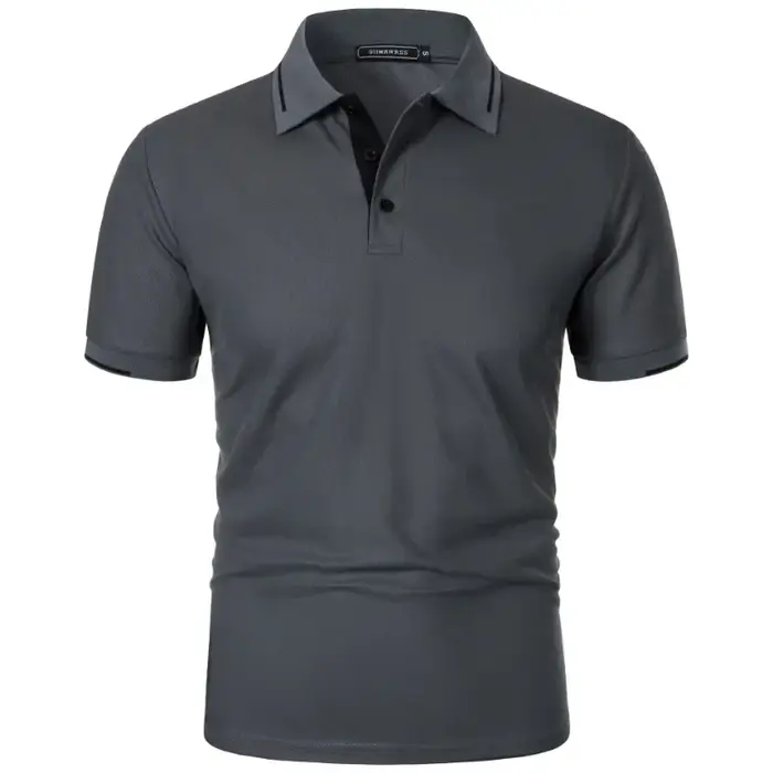 Polo à manches courtes pour hommes, boutons d'été, coupe classique, T-Shirts décontractés, pull surd