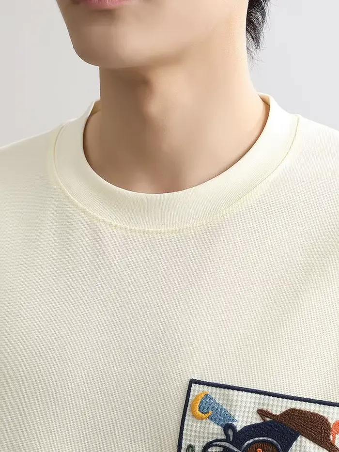 T-shirt col rond pour hommes
