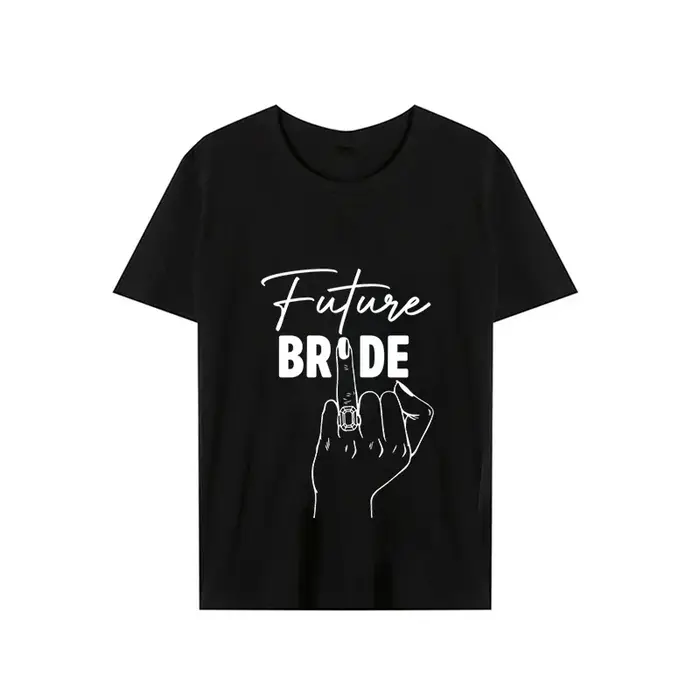 Haut d'été femme vêtements future mariée mariage Bachelorette T-shirt à manches courtes