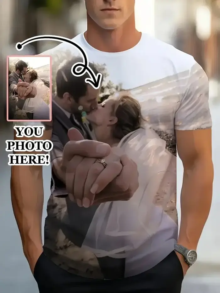 T-Shirts personnalisables pour Couples été décontracté col rond manches courtes