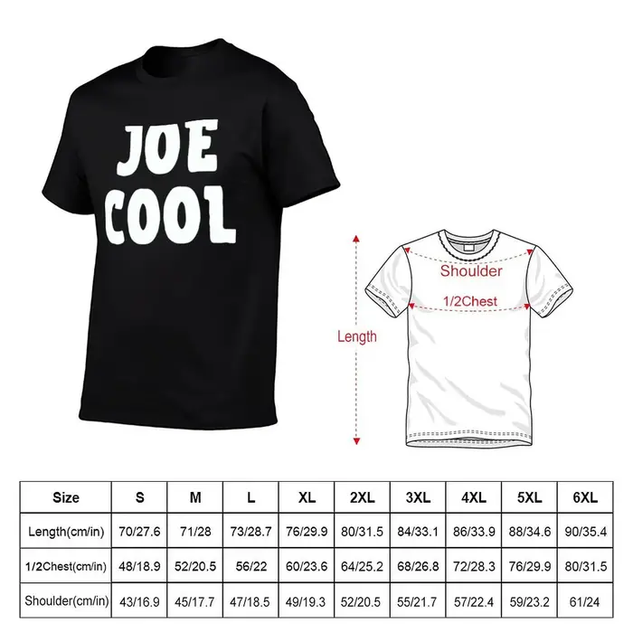Joe Cool T-Shirt Style urbain Décontracté à manches courtes