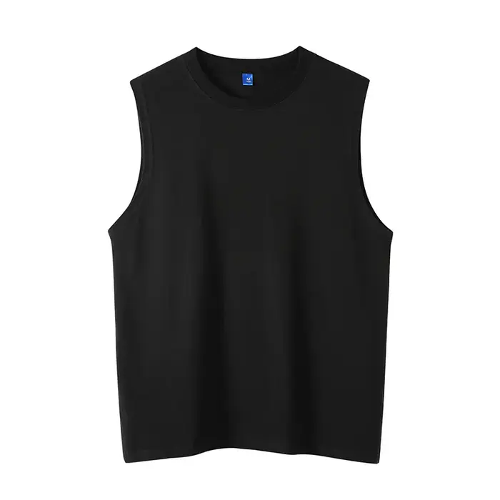 MRMT 2026 Nouveau débardeur uni pour homme, décontracté, en pur coton, col rond, sans manches, t-shi