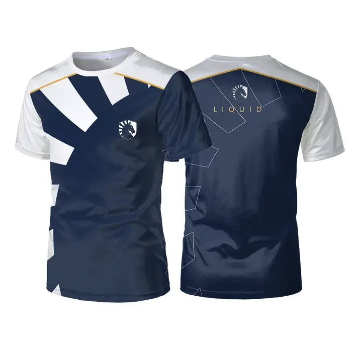 2025 nouvelle équipe liquide Esports uniforme T-shirt jeux concours T-shirt décontracté respirant sp