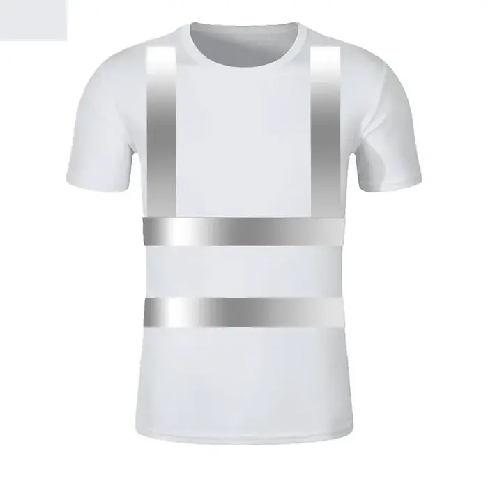T-shirt réfléchissant extérieur Fluorescent haute visibilité sécurité travail chemise respirant chem