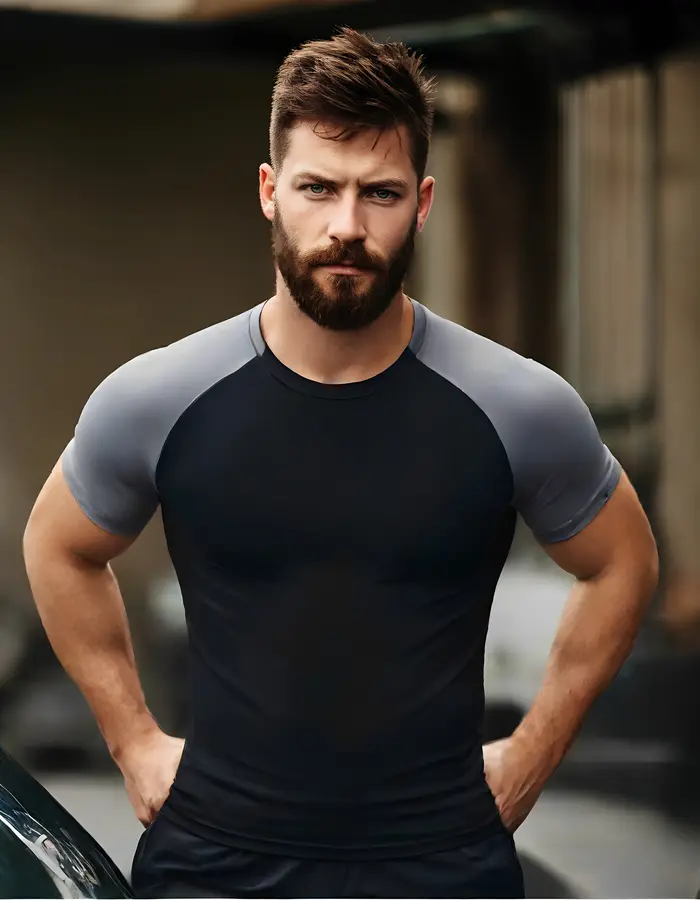 T-shirt Rash Guard pour Homme à Manches Courtes