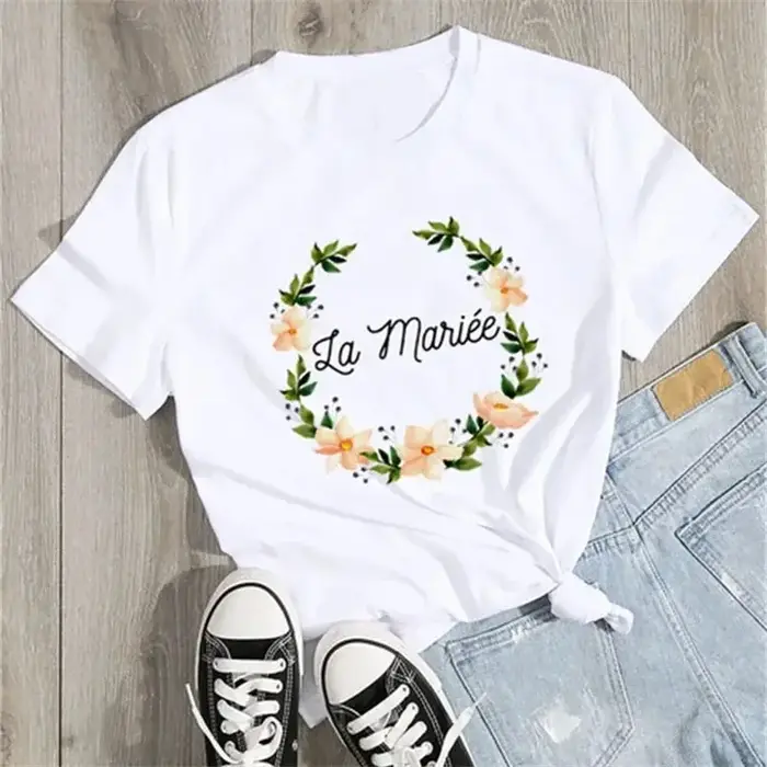 Équipe mariée femmes T-shirts 2024 EVJF pour être Squad