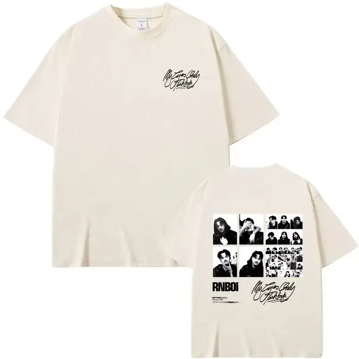T-shirt Y2K Oversize Décontracté Streetwear Unisexe Rapper RnBoi My Eyes Only Flashback Album Graphic Merch 2026