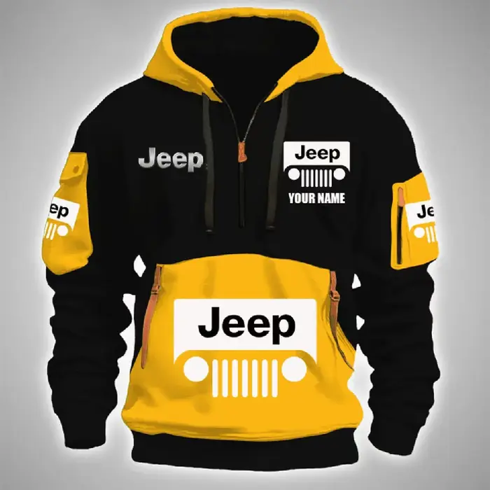 Le nouveau sweat-shirt à fermeture éclair multi-poches en tissu et polaire pour homme de JEEP est un