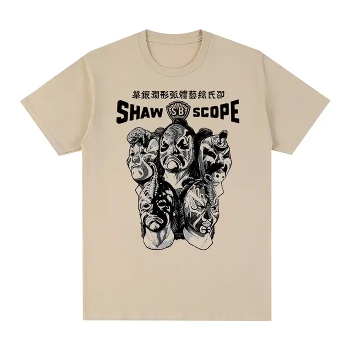 Les cinq venins Vintage T-shirt Shaw frères graphique drôle mode décontracté coton hommes