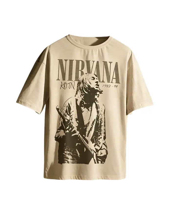 T-shirt unisexe Nirvana Rock Band été 2026 pour homme