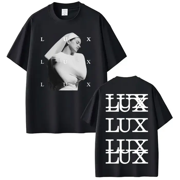 Chanteur Lux Rosalia mode impression T-shirt hommes femmes Harajuku vêtements T-shirts à manches cou