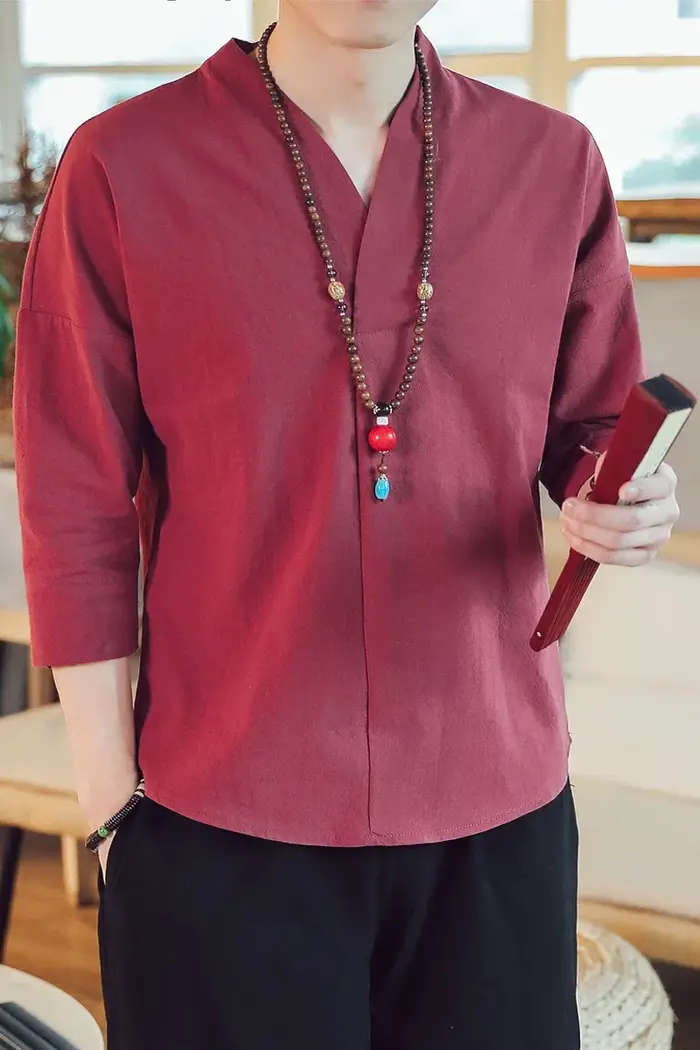 Kimono d'Été à Manches Courtes pour Homme