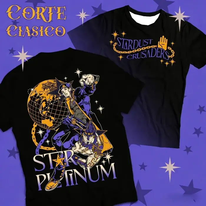 T-shirt graphique JoJo's Bizarre Adventure pour hommes
