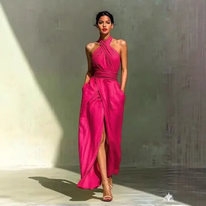 Robe élégante sans manches pour femmes
