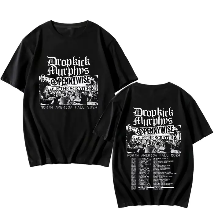 Dropkick Murphys North America Fall Tour T-shirts for Women Men Cotton Clothing Short Sleeve Oversiz