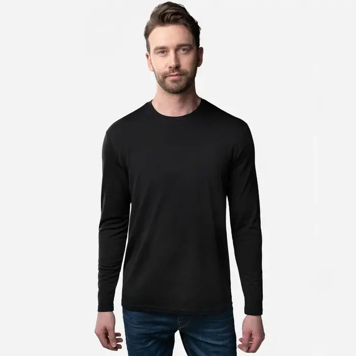 100% laine mérinos hommes à manches longues t-shirt Base thermique Laye
