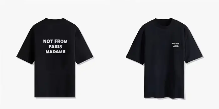 T-shirt d'été noir à manches courtes Paris 2026 – Style décontracté, col rond, imprimé, coupe ample,