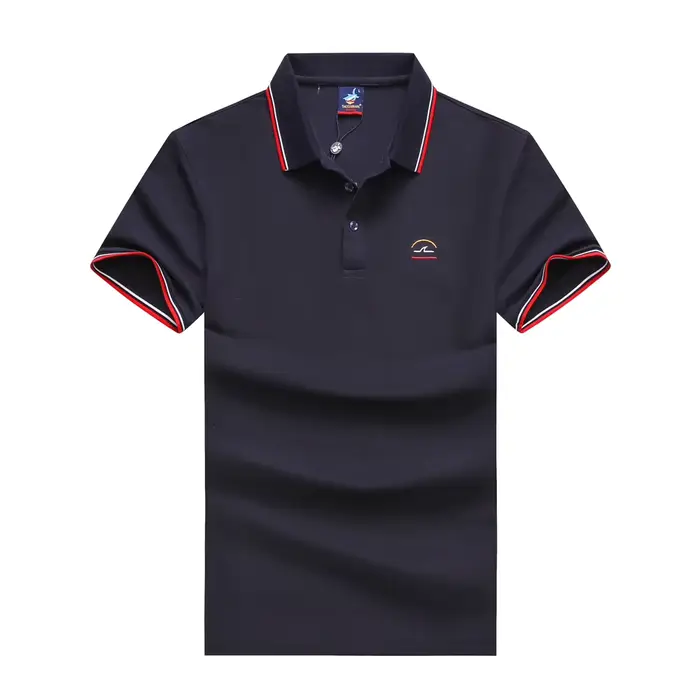 TACE & SHARK-Polo uni pour homme, vêtement de marque à la mode, collection été 2024