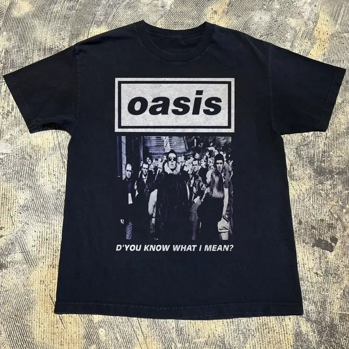 T-shirts O-Oasis Rock Band pour hommes et femmes