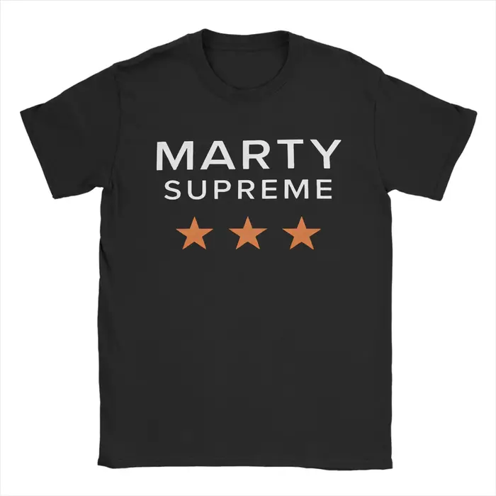 T-Shirt Marty Supreme pour hommes et femmes, en pur coton, humoristique, col ras du cou, manches cou