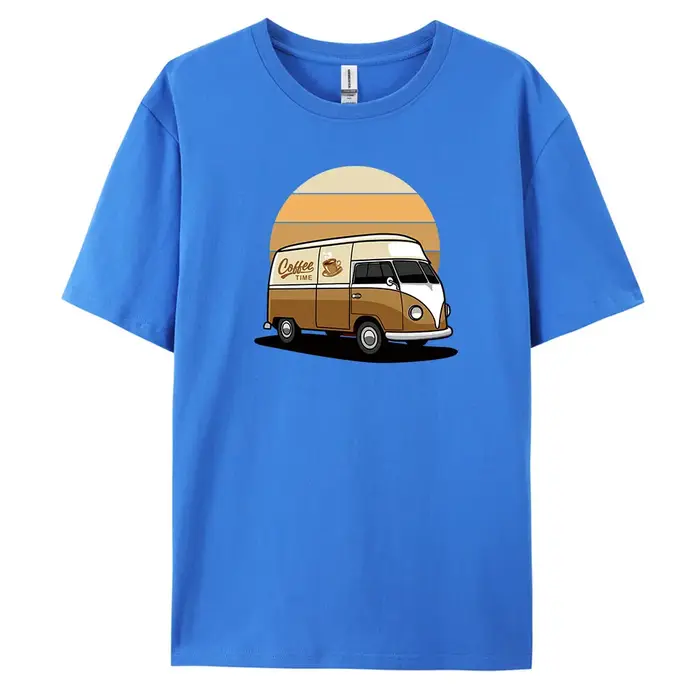 T-shirt décontracté à manches courtes pour hommes avec imprimé de voiture, t-shirts surdimensionnés,