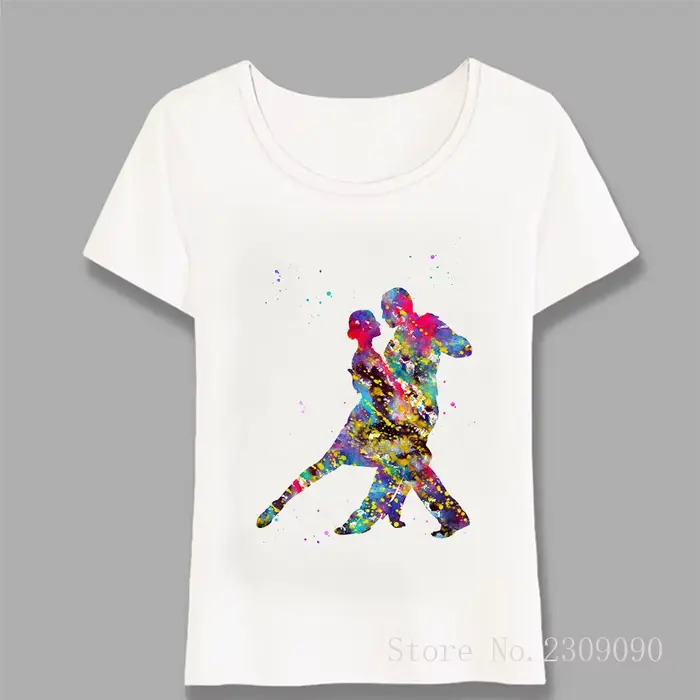 T-shirt femme Tango danseuses argentées