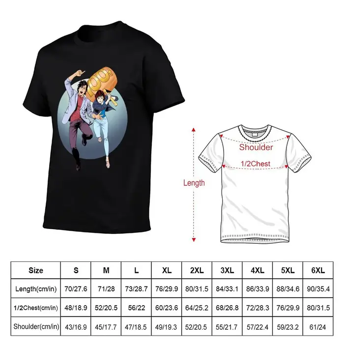 City Hunter alias Nicky Larson100 tonnes T-Shirt graphique t-shirts pour homme