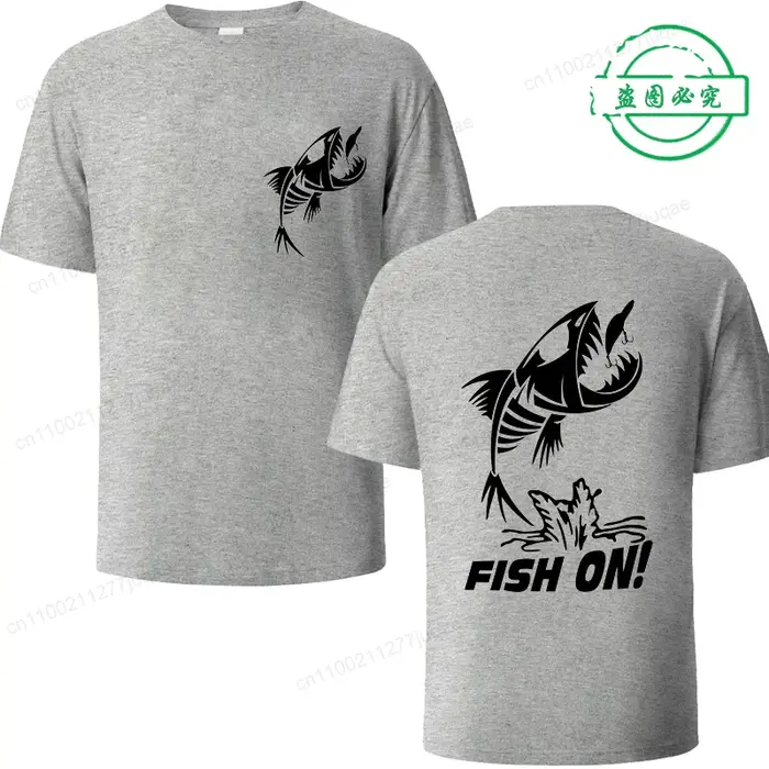 T-shirt drôle pour hommes été pêche pêcheur Sport chemise