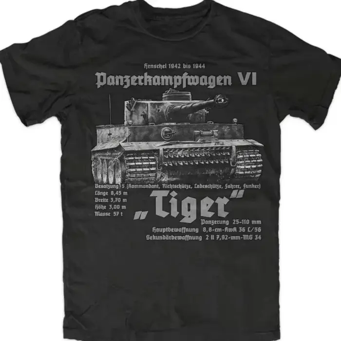 T-shirt American WW2 Défense Force Tank