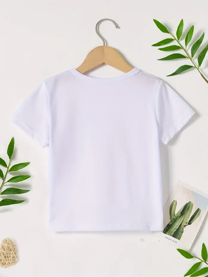 T-shirt à manches courtes imprimé dessin animé Caterpillar très affamé