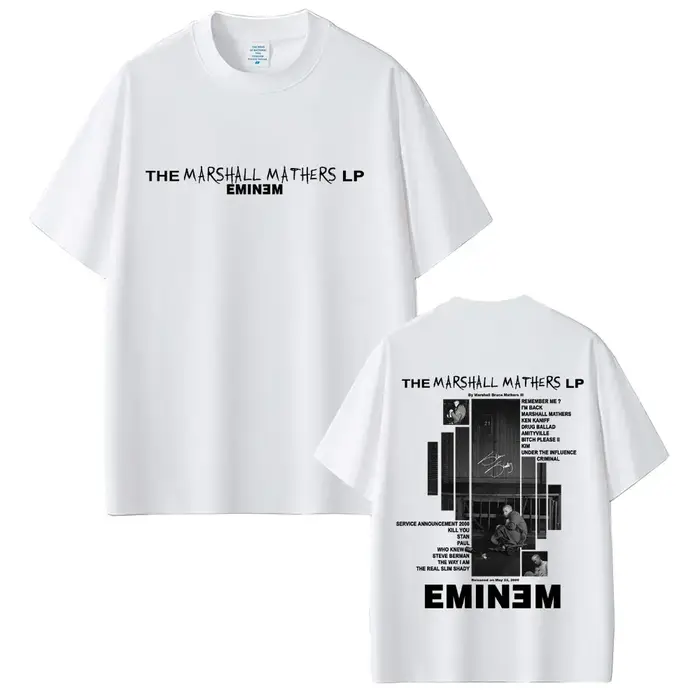 Rappeur Eminem 2000 Album graphique T-shirt hommes femmes vêtements Hip Hop mode surdimensionné T-shirts