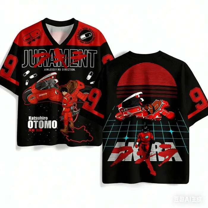 T-shirt de sport et de fitness Akira imprimé en 3D, nouvelle collection été 2026, tendance, style hi