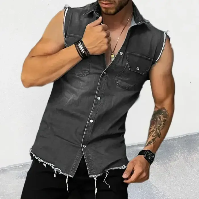 T-shirt en Denim pour hommes