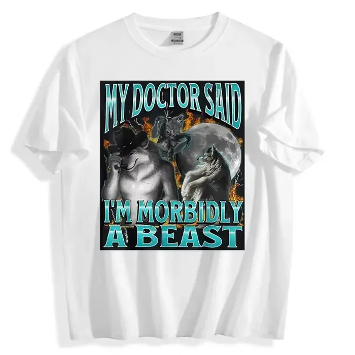 Soyez respectable à papa drôle Alpha loup-garou loup Meme T-Shirt prévalent doux manches courtes T-S
