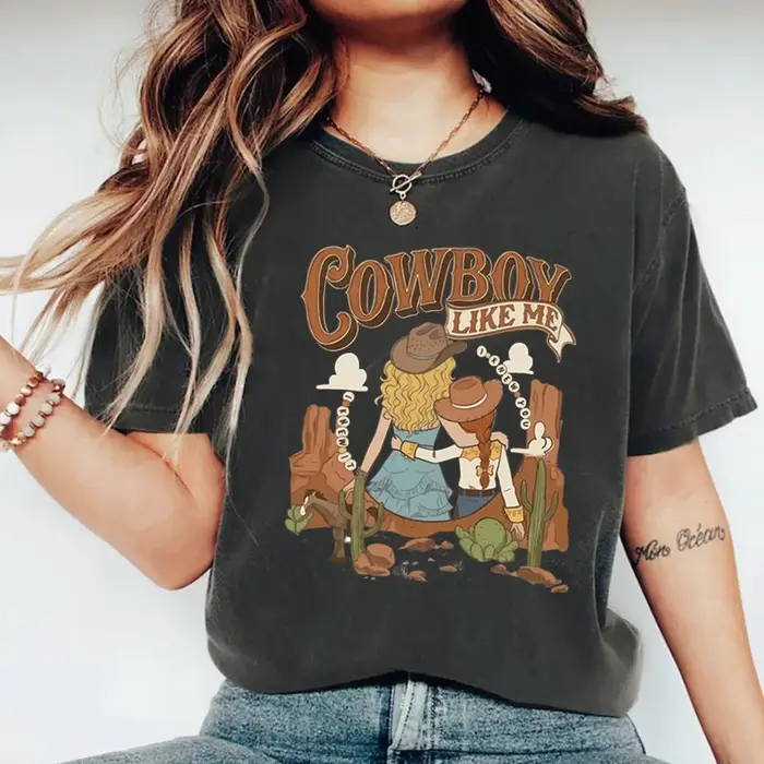 T-shirt Cowboy Like Me Vintage Western I Knew It I Knew You pour femme