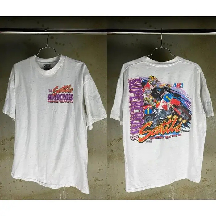 T-shirt Vintage 1994 Seattle Supercross, avec Jeremy McGrath, toutes tailles
