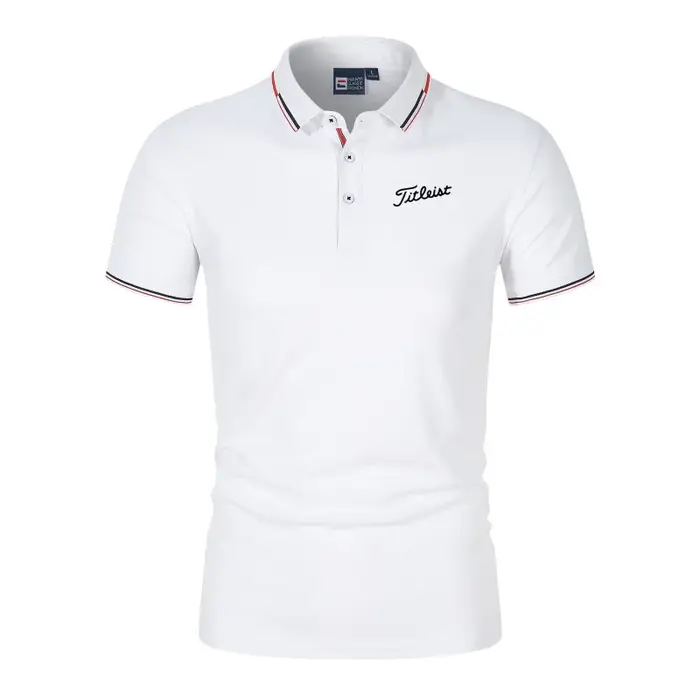 Polo décontracté uni à manches courtes pour homme 2026 – T-shirt d'été tendance